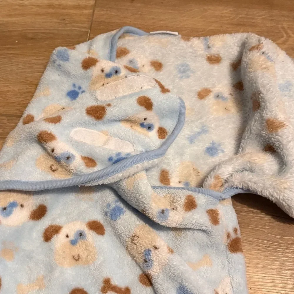 Cute Dog Print Baby Swaddle Blanket